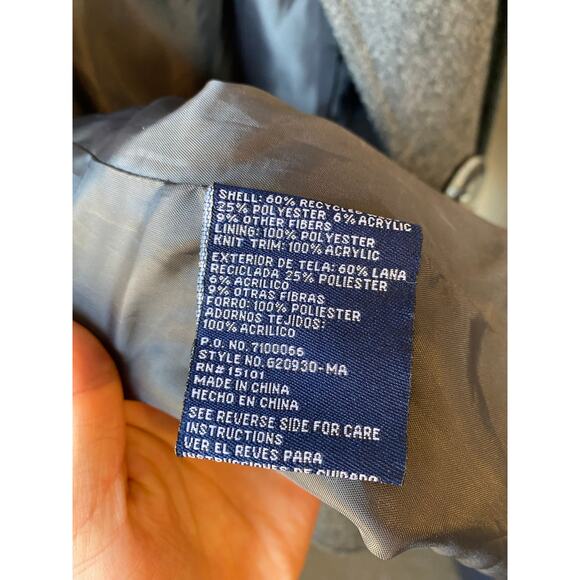 Women’s Gray Cozy Knit Button Up Coat by Green with Envy Size Large - Picture 5 of 7